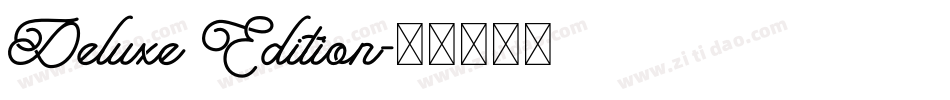 Deluxe Edition字体转换